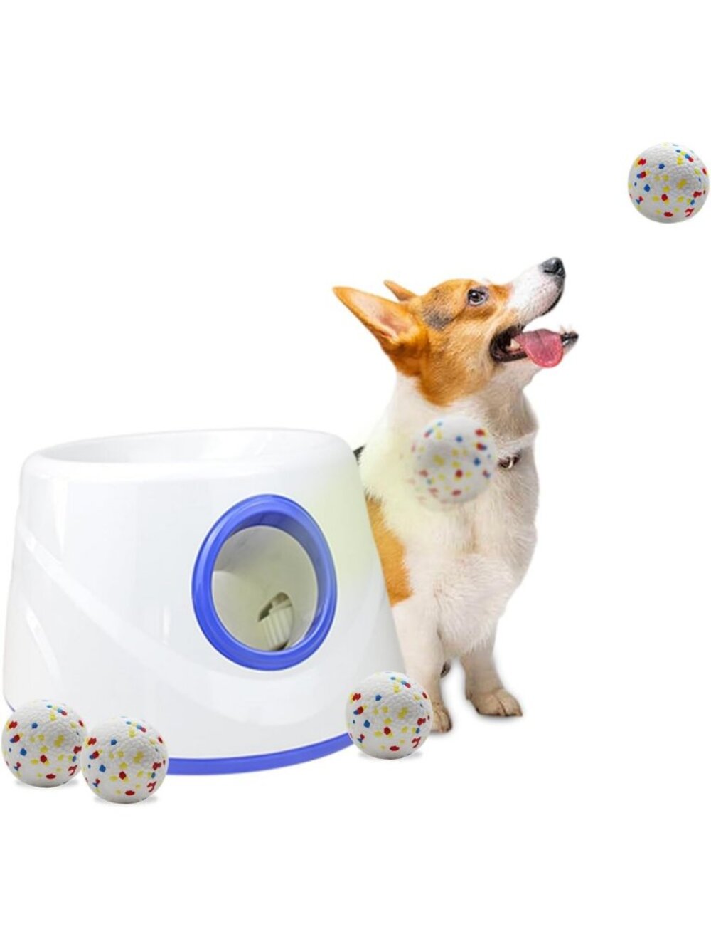 Automatic Dog Ball Launcher - Interactive Fetch Machine with 3 Distance Settings - Picture 1 of 7
